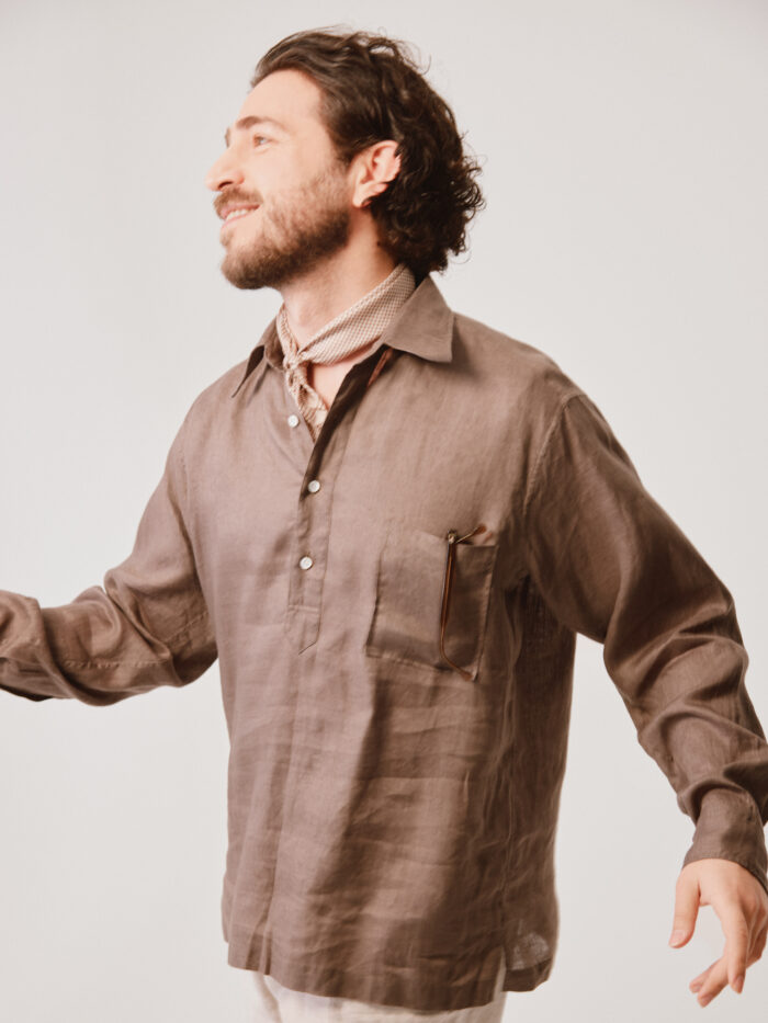 Linen Pullover Shirt - LES LESTON