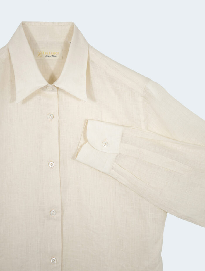 Women's Plain Linen Shirt - LES LESTON