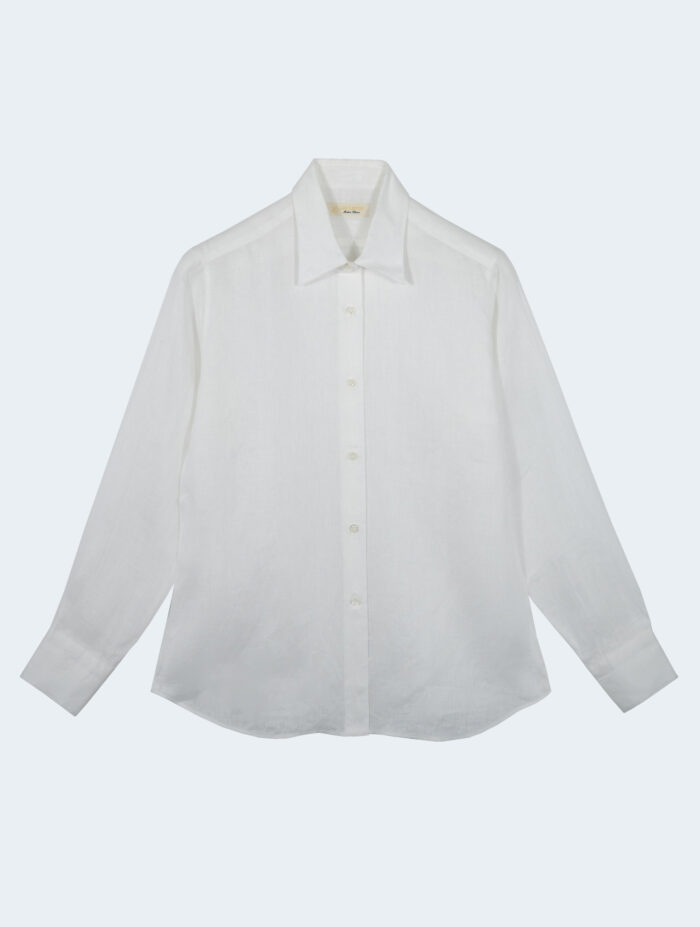 Women's Plain Linen Shirt - LES LESTON